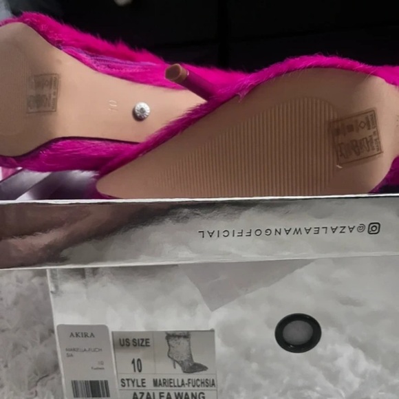 AKIRA Fuchsia Heeled Boots - Picture 2 of 6